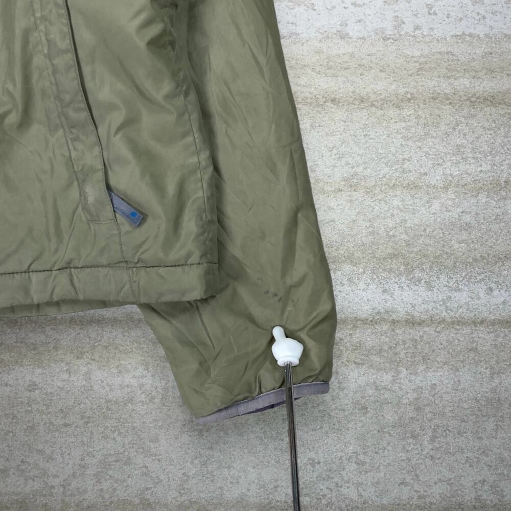 Vintage Y2K The North Face Puffer Jacket Mens L Green Grey Insulated Polyester - Picture 6 of 13